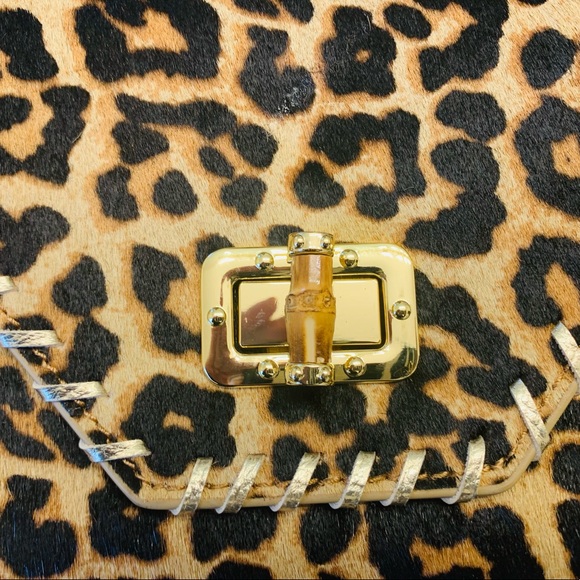 Lilly Pulitzer Handbags - Lilly Pulitzer Celina Clutch Leopard HairCalf